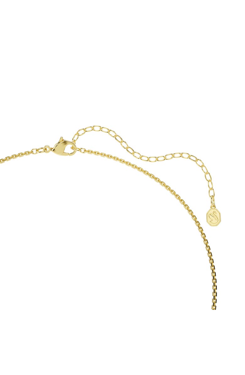 Swarovski Hyperbola Spiral Pendant Necklace, Alternate, color, Gold/ White