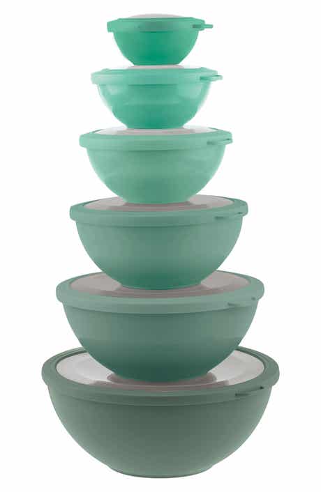 PHANTOM CHEF 12-Piece Assorted Plastic Mixing Bowls & Lids