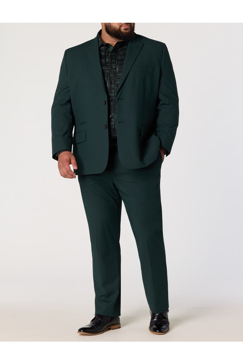 Big & Tall Machine Washable Suit Jacket, Alternate, color, GREEN