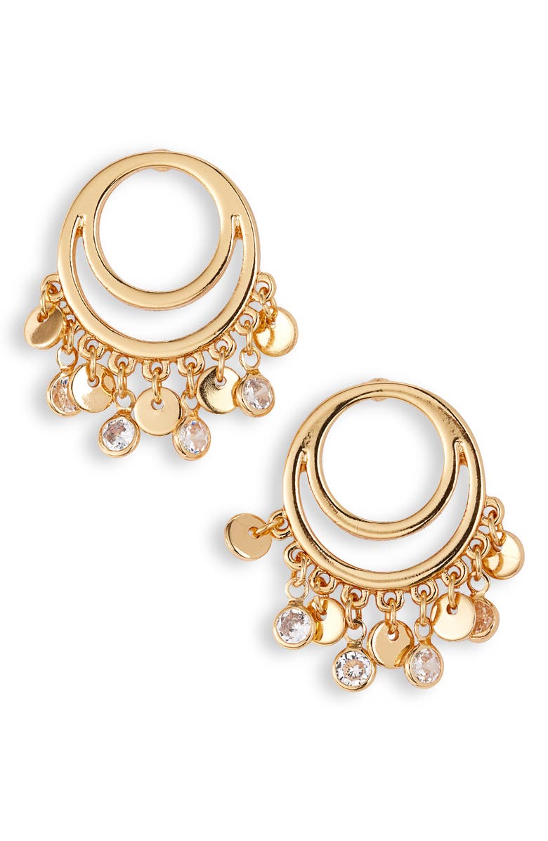 Ettika Cutout Charm Hoop Earrings, Main, color,