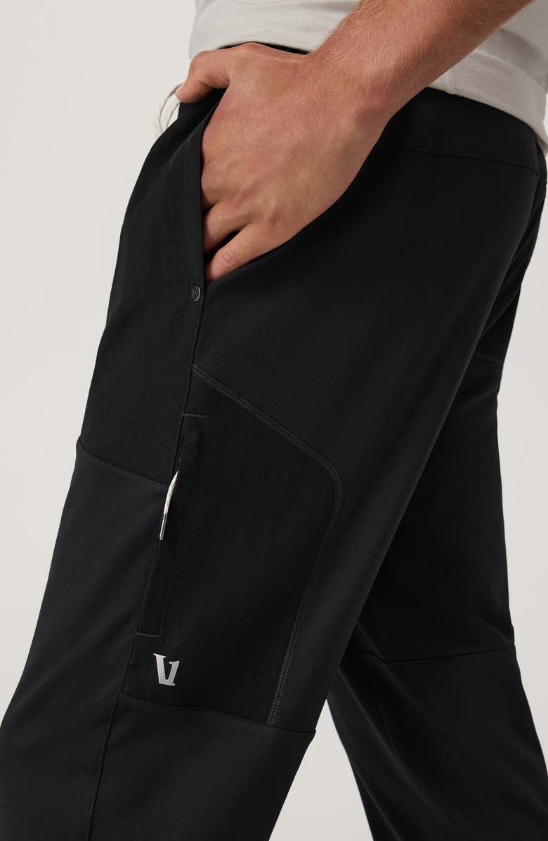 Vuori Sunday Mixed Media Joggers, Alternate, color, Black