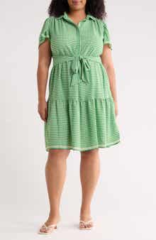 MAX STUDIO Short Sleeve Midi Dress