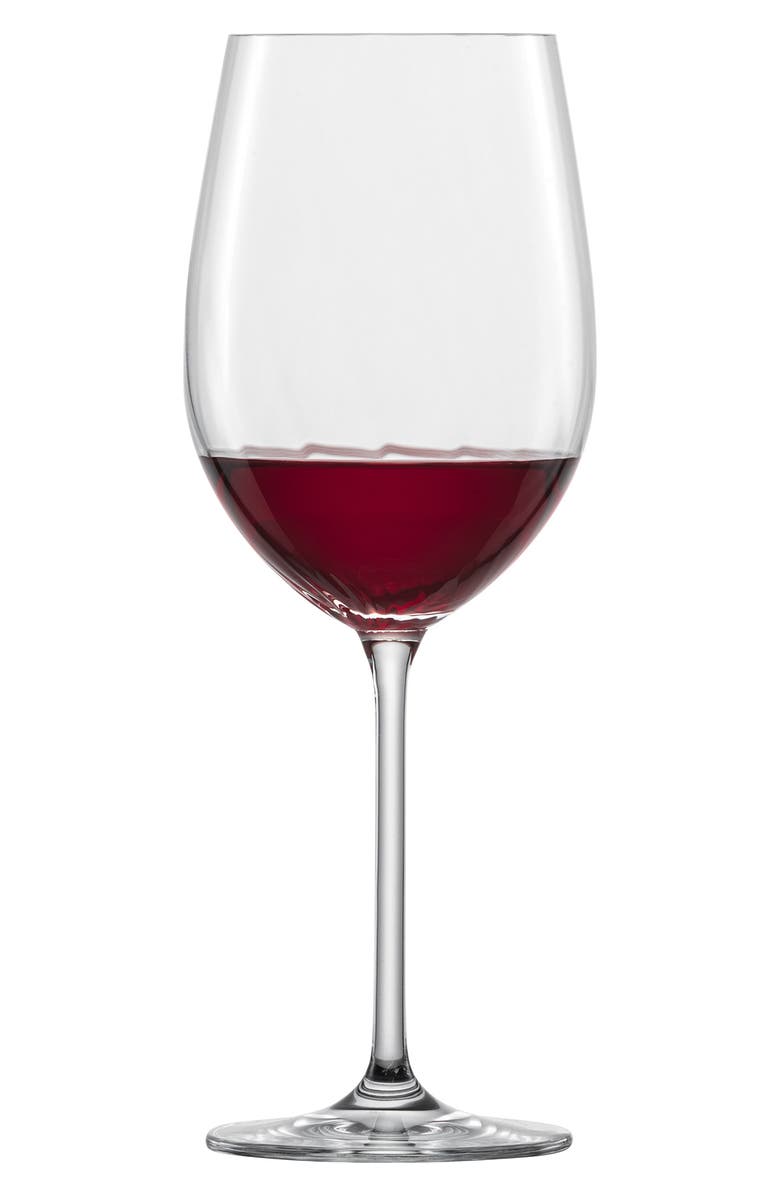Schott Zwiesel Prizma Set of 6 Bordeaux Wine Glasses, Alternate, color, Clear