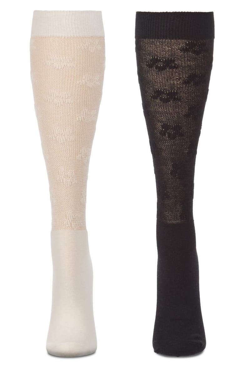 Assorted 2-Pack Knee High Socks, Alternate, color, LATTE