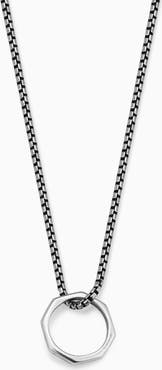 Oradina Mens Bolt Pendant Necklace in Sterling Silver