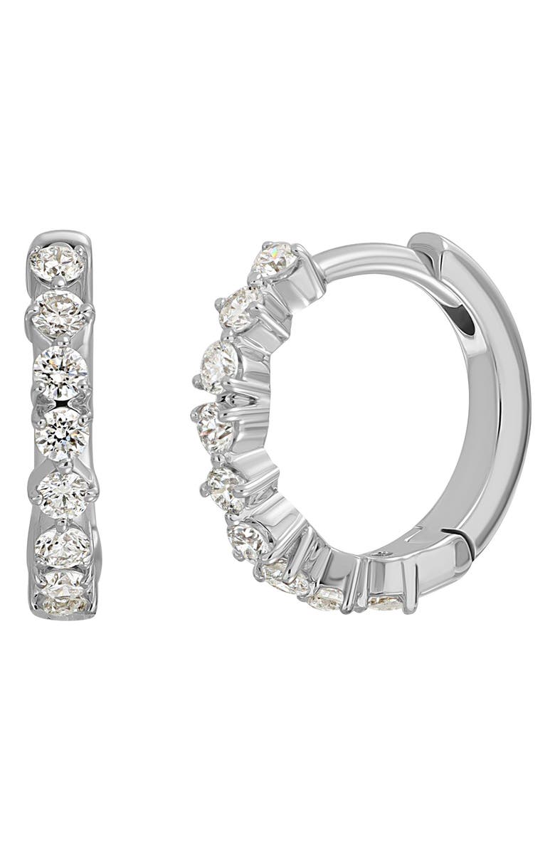Bony Levy Rita Diamond Hoop Earrings, Main, color, 18K White Gold