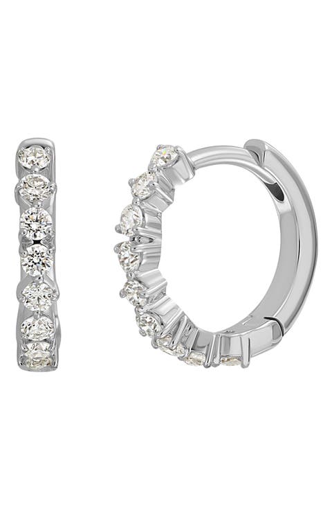 Rita Diamond Hoop Earrings
