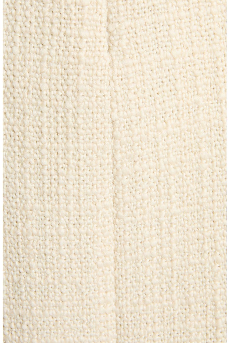 Contrast Ruffle Tweed Miniskirt, Alternate, color, BEIGE/ BLACK