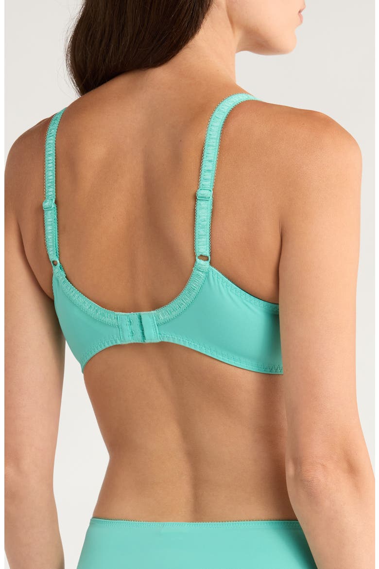 Diva Embrodiered Mesh Underwire Bra, Alternate, color, POOL BLUE