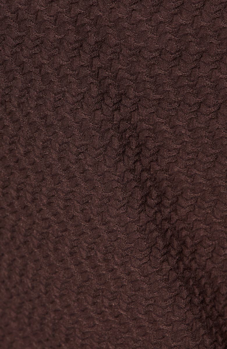 Sanctuary Dreamgirl Textured Knit Button-Up Shirt, Alternate, color, Semi Sweet