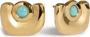 Monica Vinader Amaia Amazonite Stud Earrings