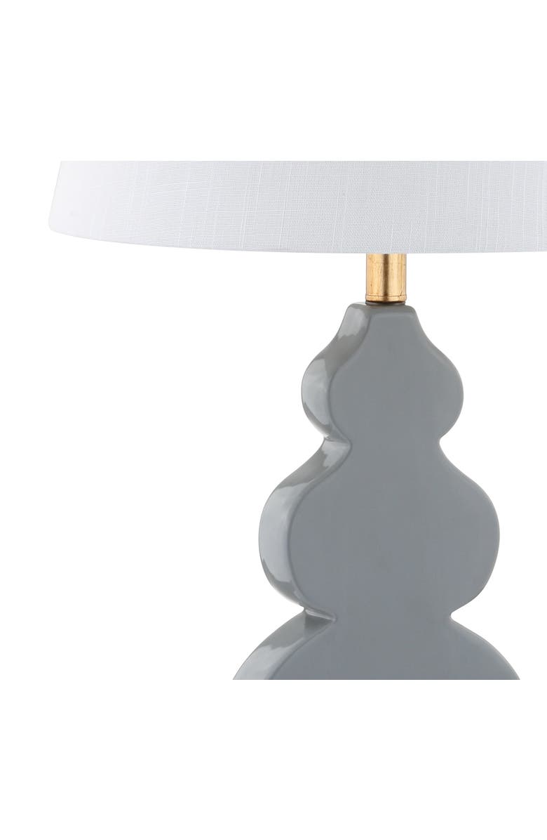 JONATHAN Y Carter 29" Ceramic/Resin LED Table Lamp, Alternate, color, Gray/Gold