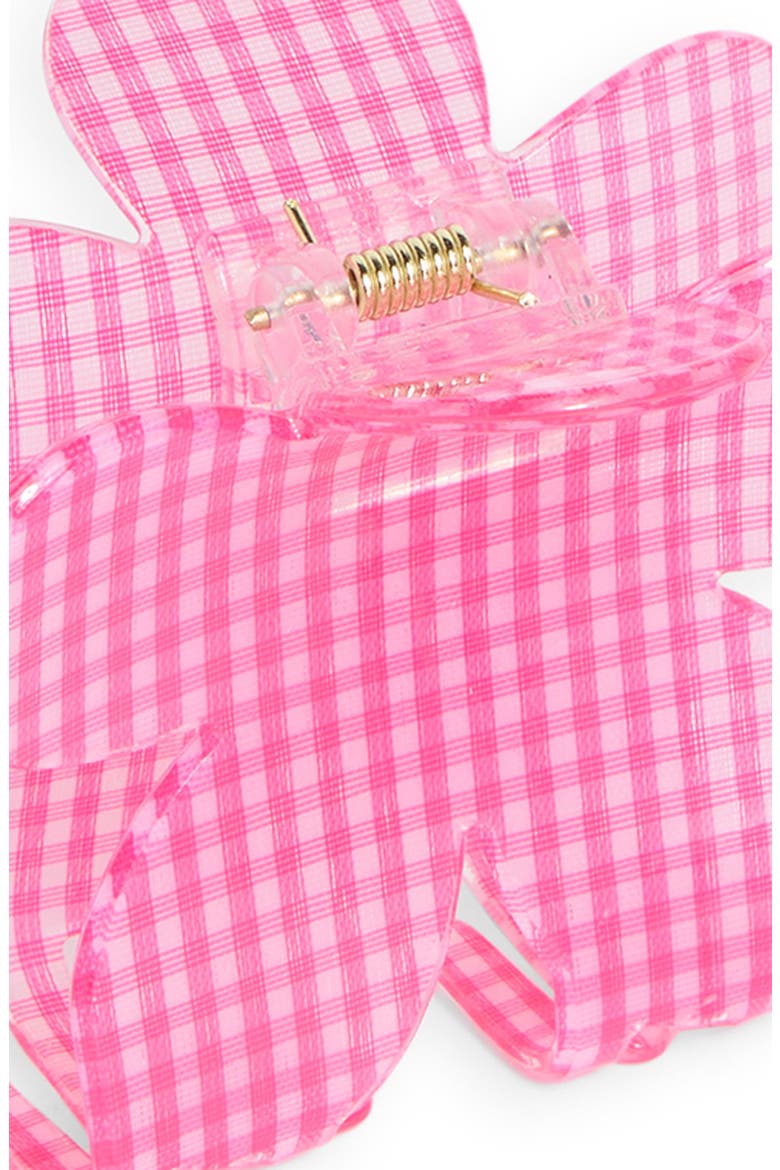 Assorted 2-Pack Gingham Claw Clips, Alternate, color, PINK- BLUE
