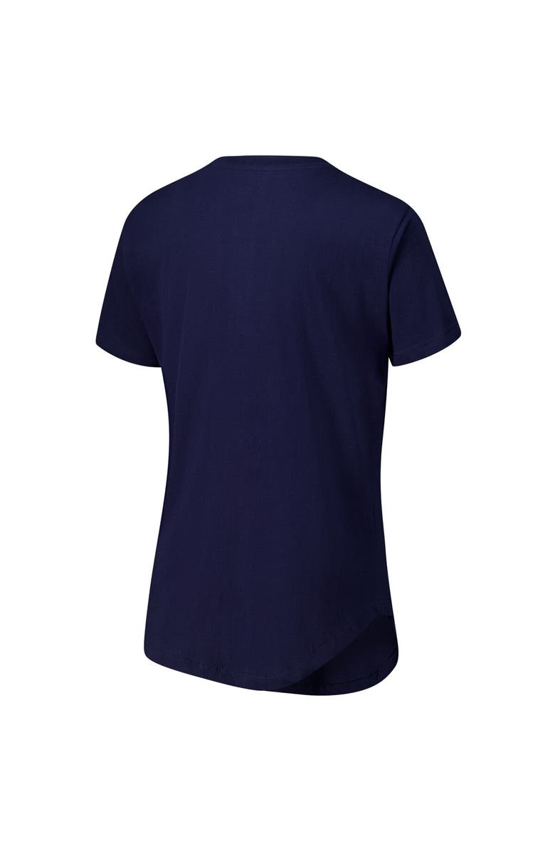 PRESSBOX Women's Pressbox  Navy Michigan Wolverines Irvine Floral Team Color T-Shirt, Alternate, color, 