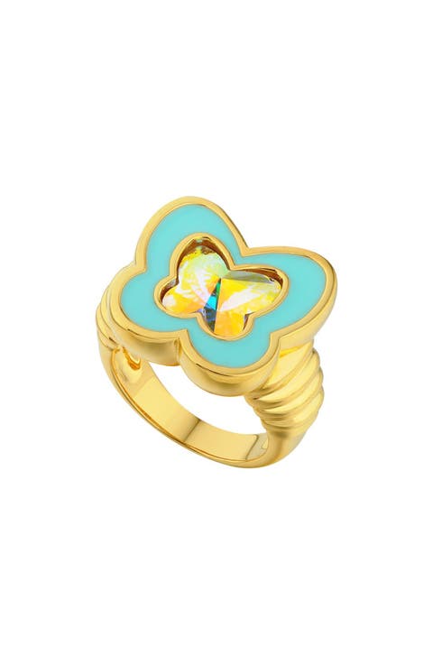 Y2K Butterfly Blue Ring