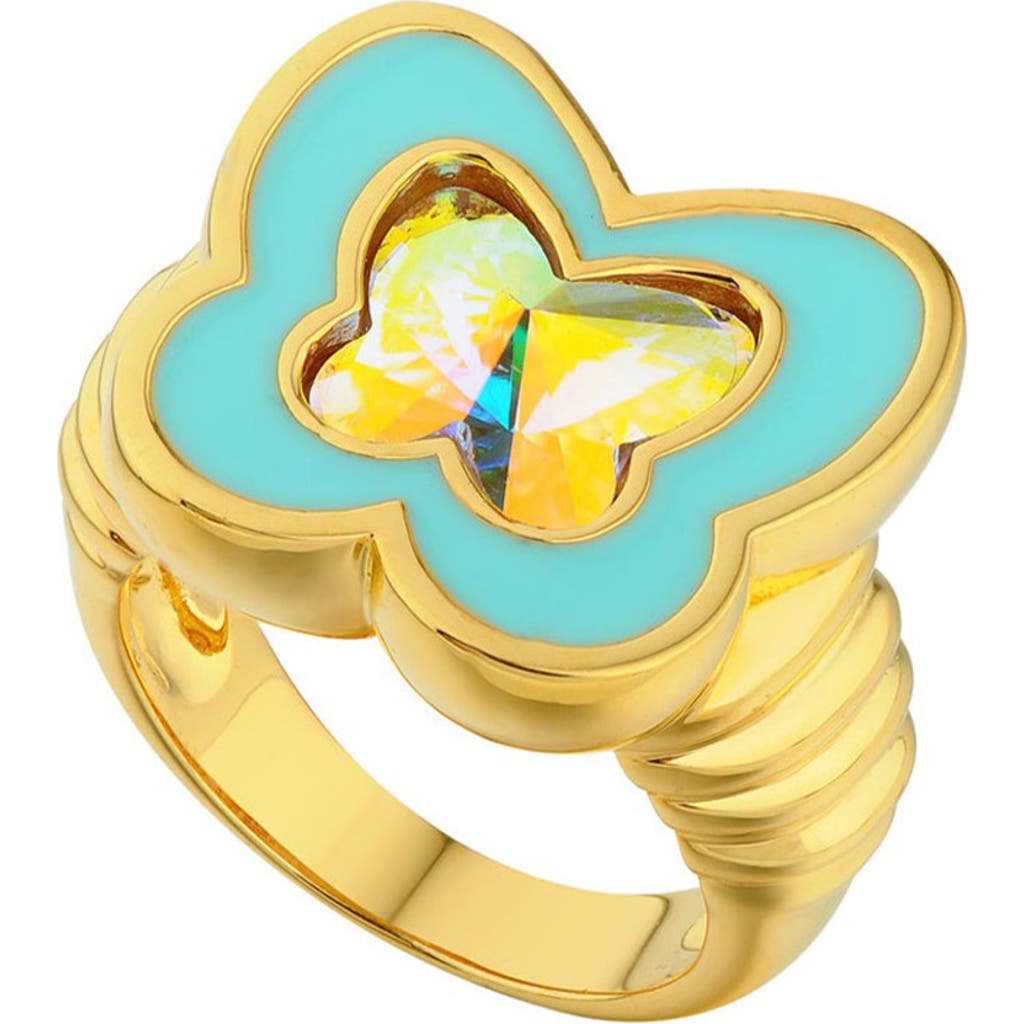 July Child Y2k Butterfly Blue Ring