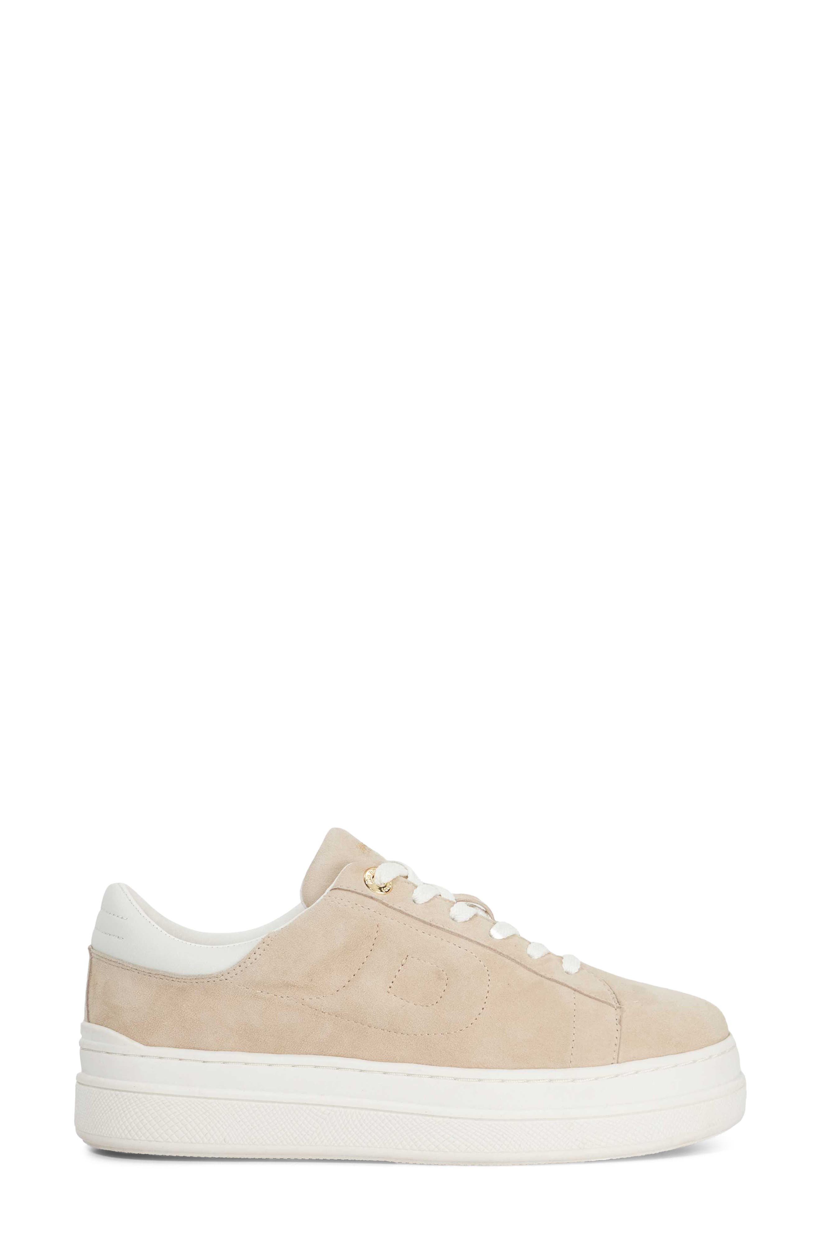 Dune London Eden Platform Sneaker, Alternate, color, Sand