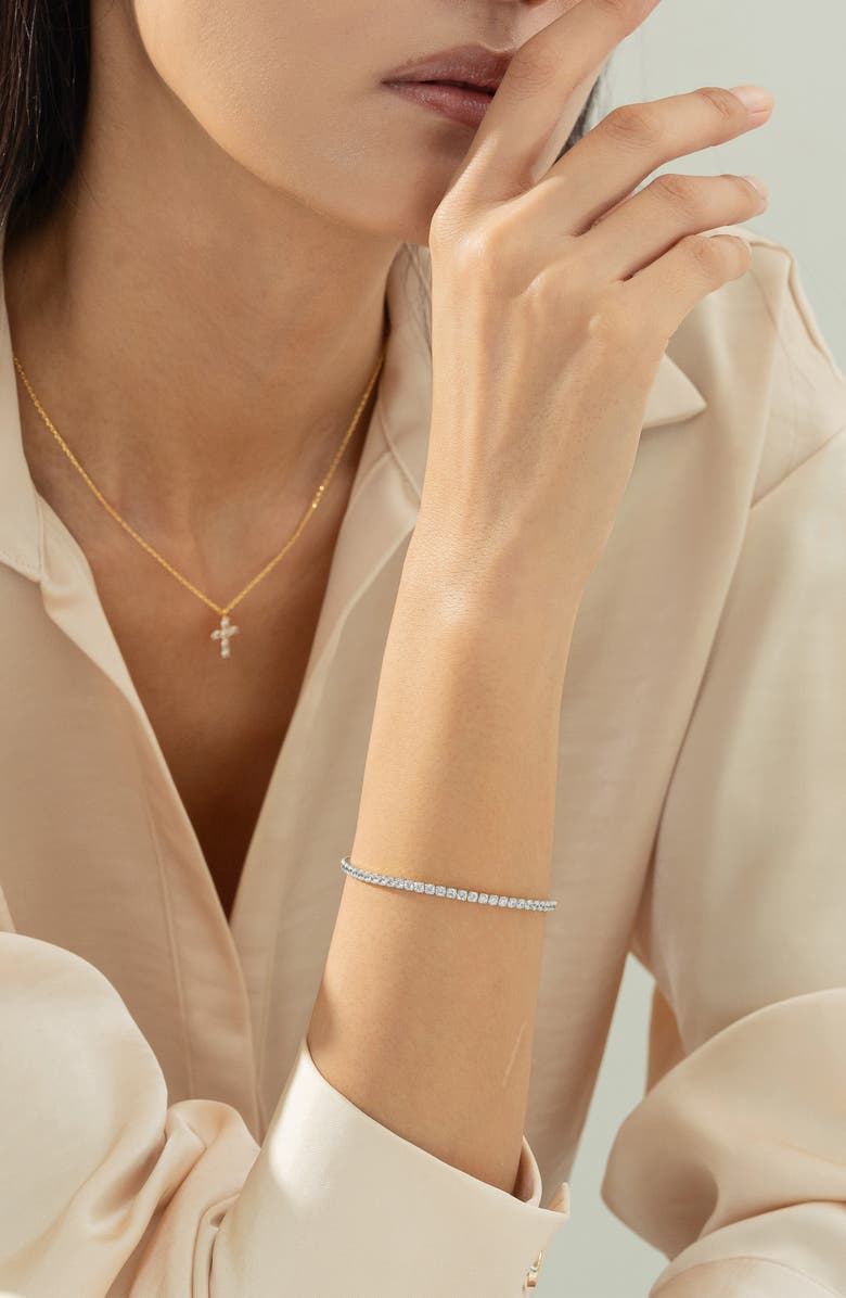 Bearfruit Jewelry Sterling Silver 18k Gold Plated Cherie Bracelet Holiday Gift Idea, Alternate, color, Silver