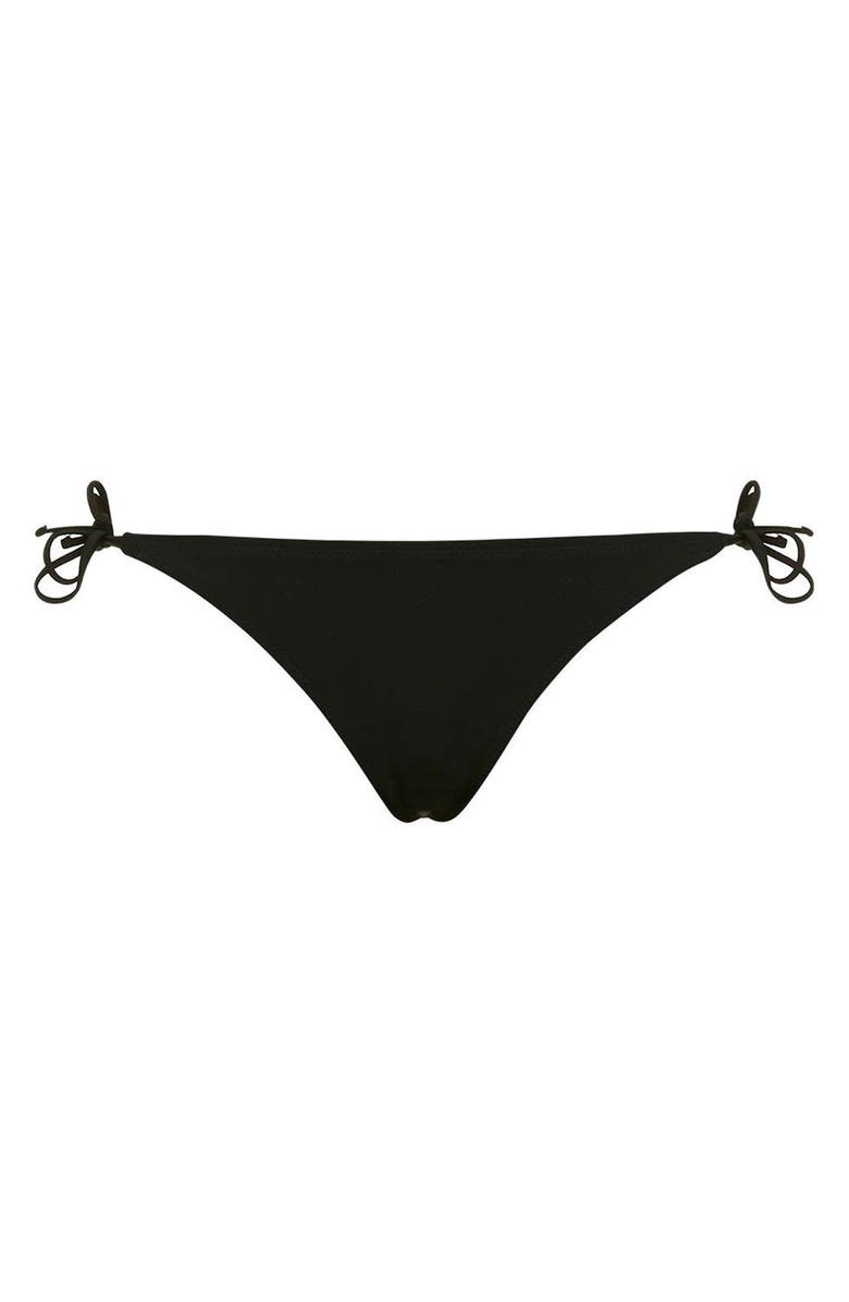 Topshop Slinky Side Tie Bikini Bottoms, Alternate, color, 