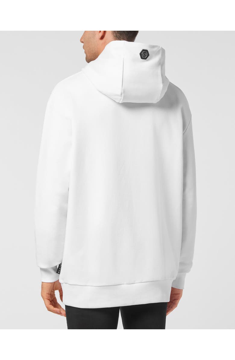PHILIPP PLEIN Hoodie Sweatshirt Print Skull Men, Alternate, color, White