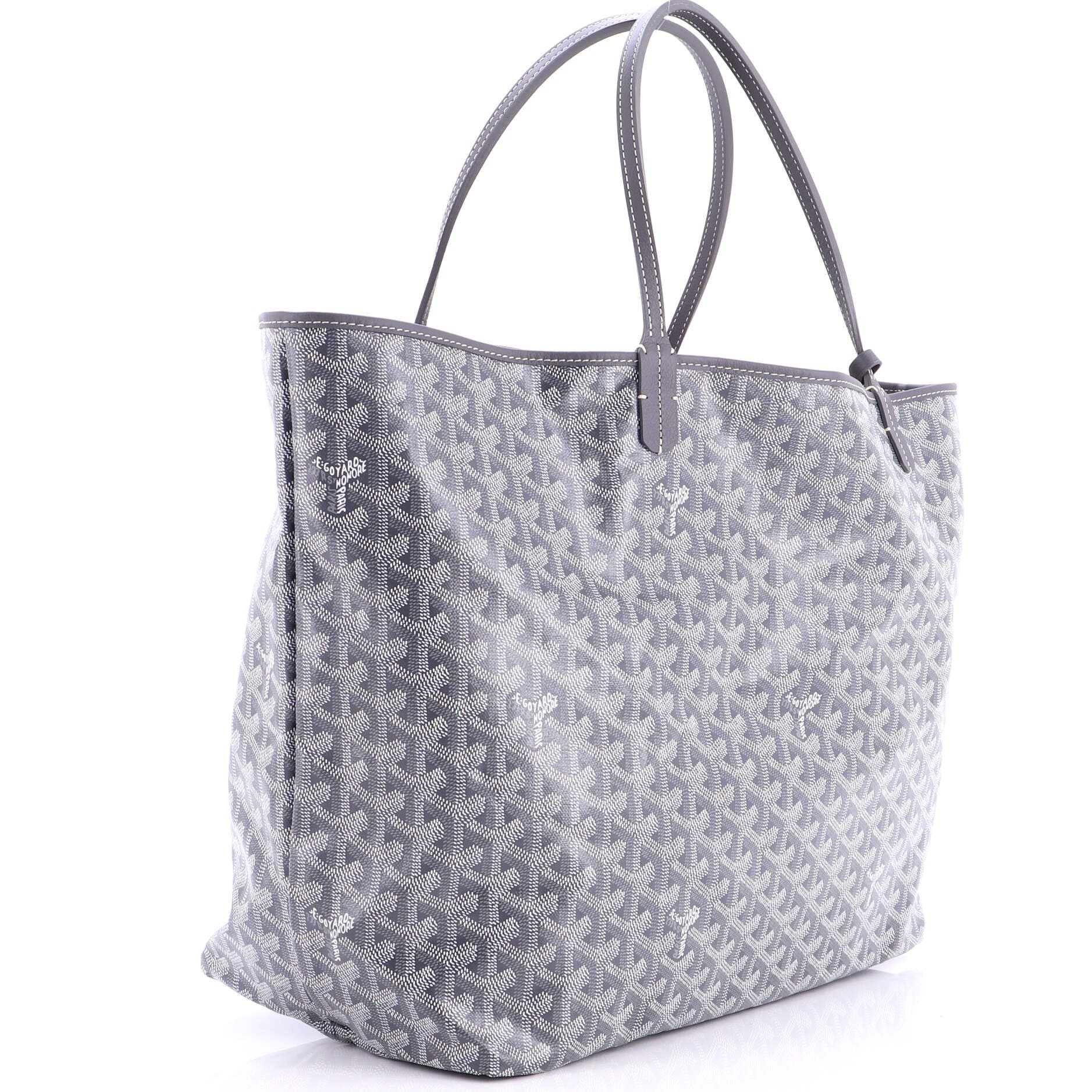 Pre-Owned Goyard Saint Louis Tote Coated Canvas GM, Alternate, color, Gray