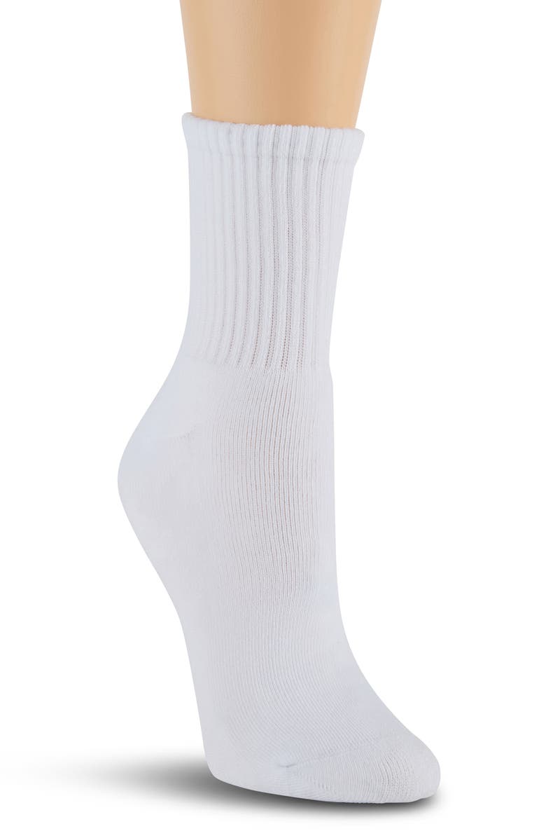 Laundry by Shelli Segal 6-Pack Full Cushion Crew Socks, Alternate, color, Black/ White