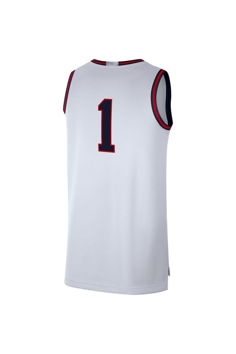 Men's Nike # White Gonzaga Bulldogs Limited Basketball Jersey, Alternate, color, White