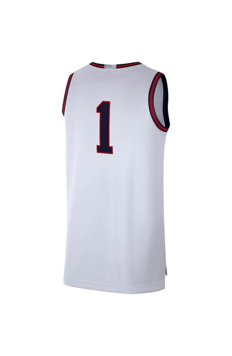 Nike Men's Nike # White Gonzaga Bulldogs Limited Basketball Jersey, Alternate, color, White