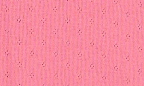 Mini Boden Kids' Short Sleeve Ruffle Pointelle Top