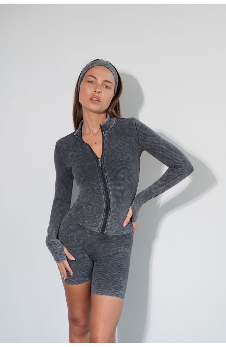 Vitality Cloud II Rib Basic Jacket, Alternate, color, Iron Washed