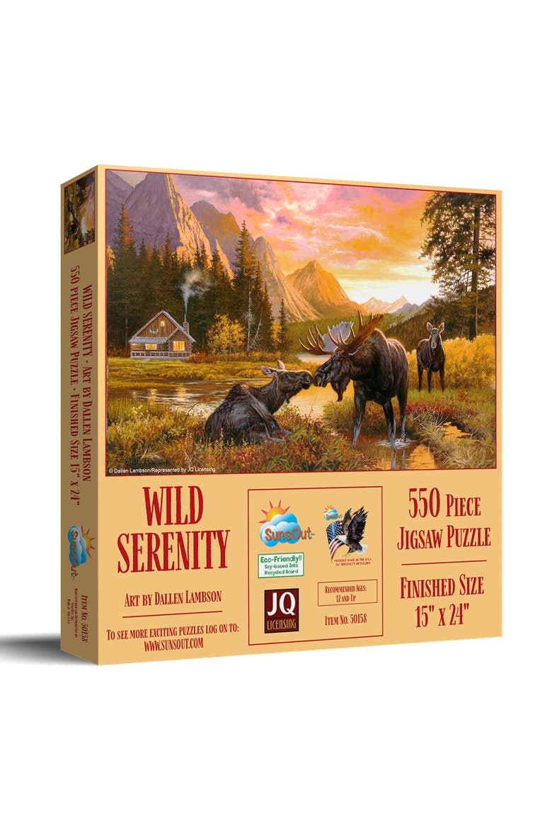 Wild Serenity 550 piece Jigsaw Puzzle for Adults, Main, color, Multicolor