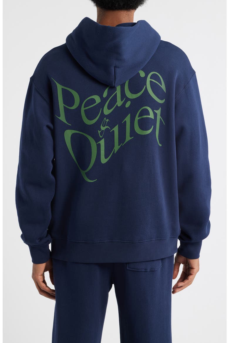 Warped Graphic Hoodie, Alternate, color, NAVY