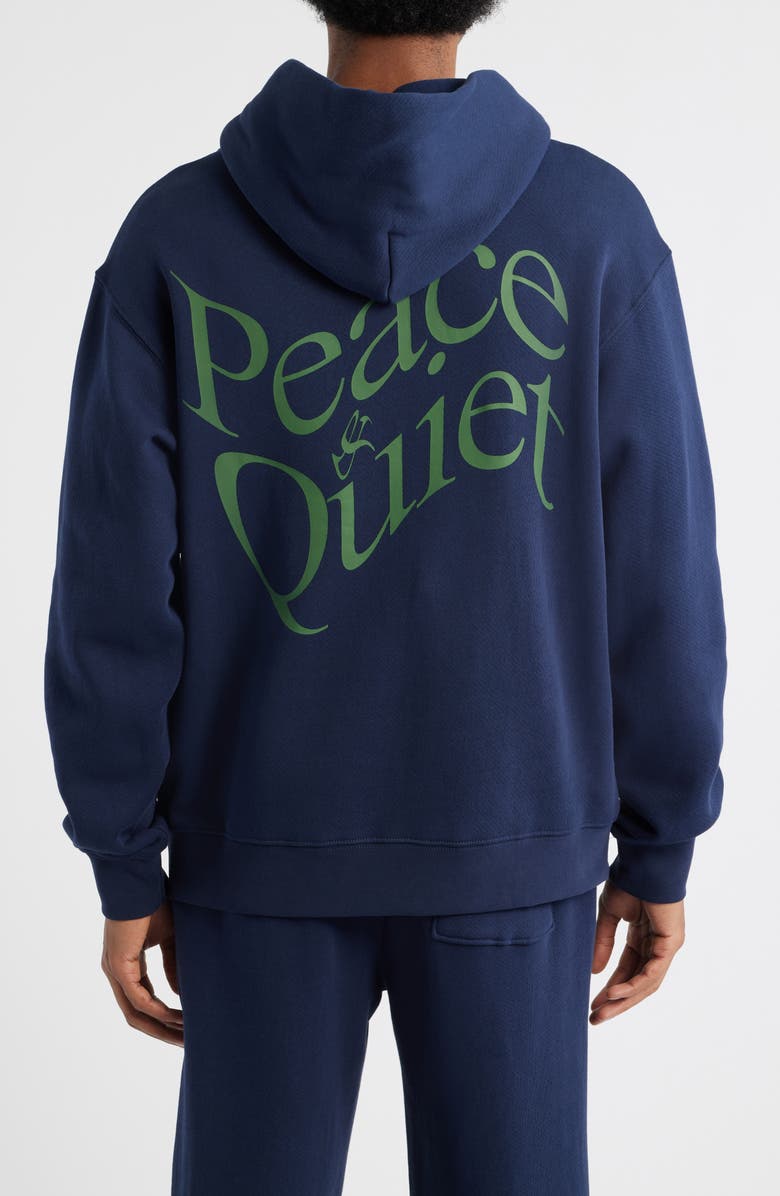 Museum of Peace
Quiet Warped Graphic Hoodie, Alternate, color, Navy