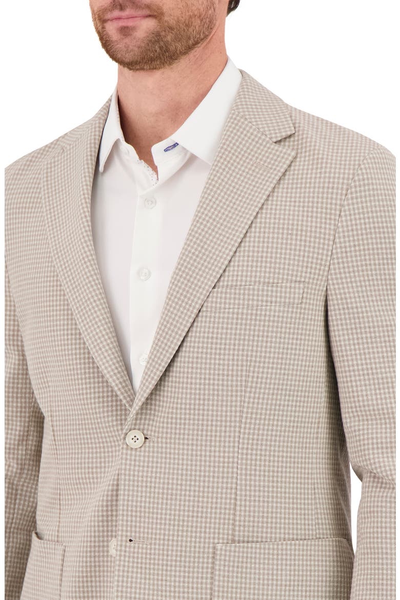 360 Check Stretch Sport Coat, Alternate, color, TAN