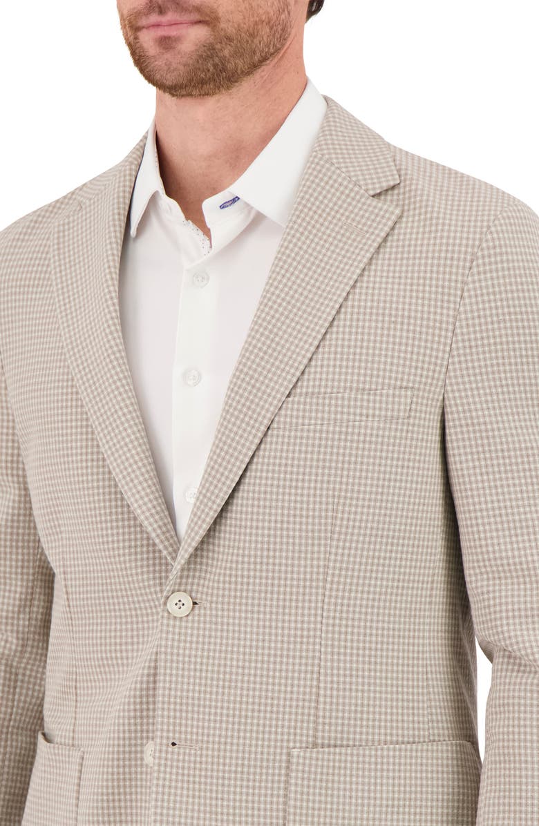 Victor Emmanuel 360 Check Stretch Sport Coat, Alternate, color, Tan