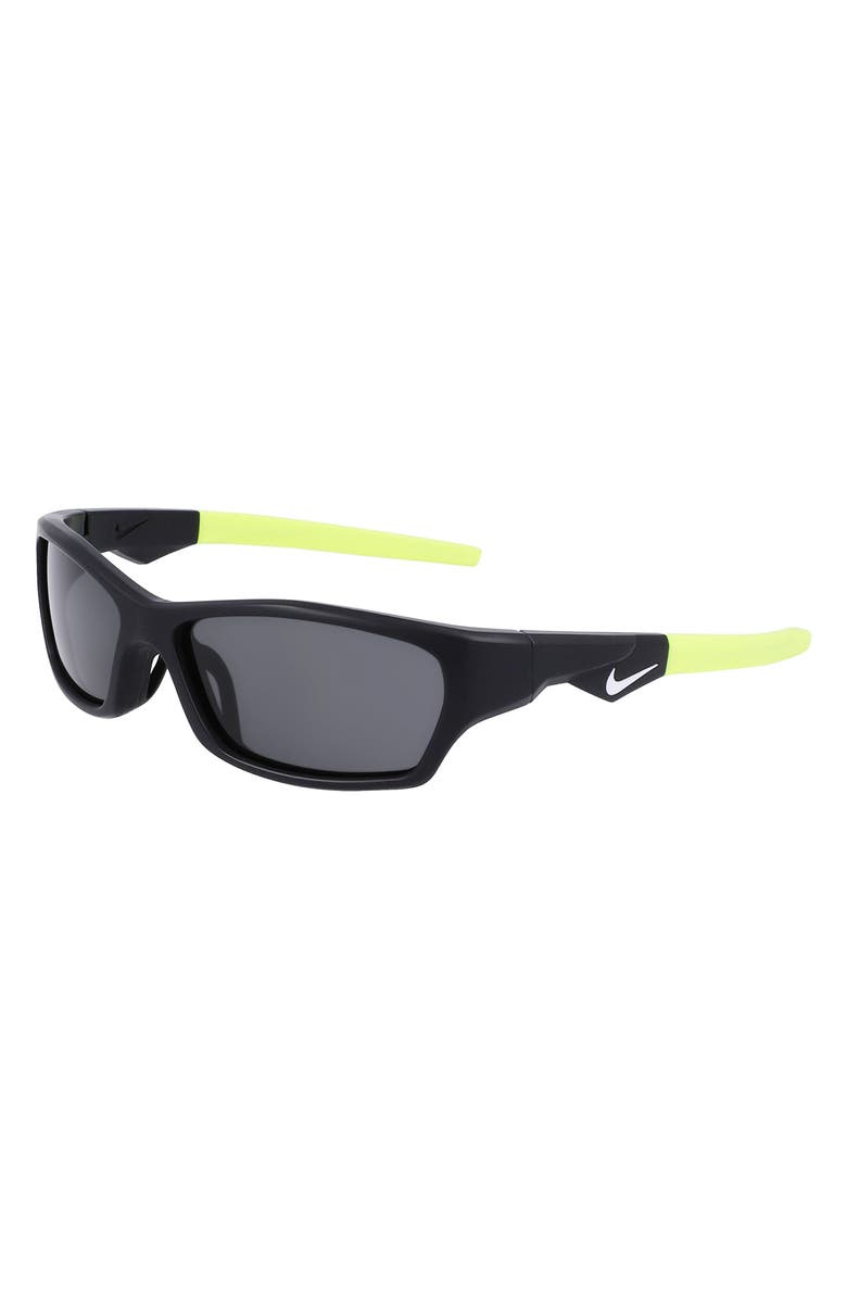 Nike Kids' Jolt 57mm Mirrored Modified Rectangular Sunglasses, Alternate, color,