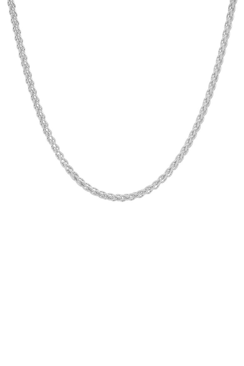 Sterling Silver Foxtail Wheat Chain Necklace, Main, color, SILVER
