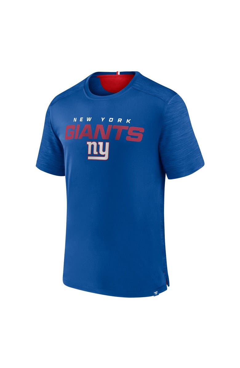 FANATICS Men's Fanatics Branded Royal New York Giants Defender Evo T-Shirt, Alternate, color, Royal