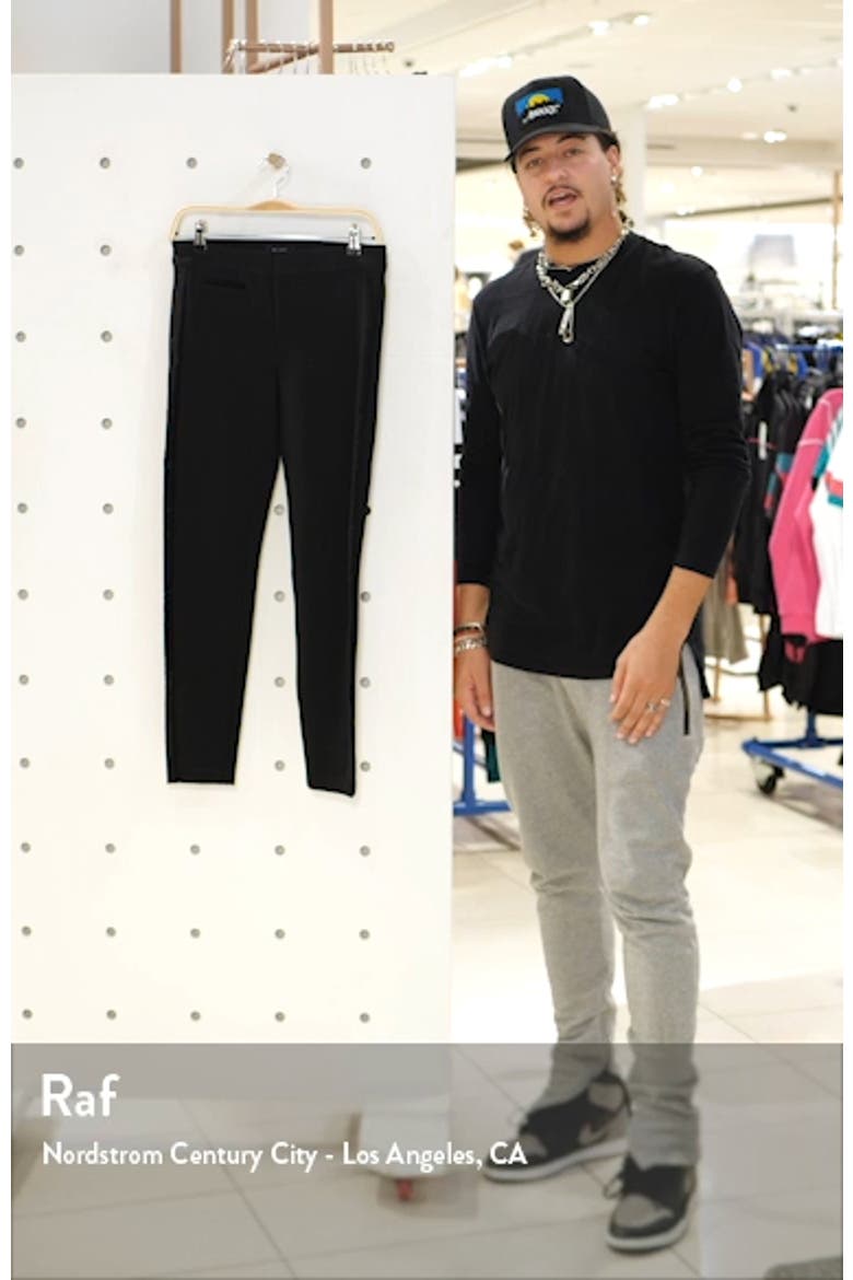 Tereza Velvet Side Stripe Slim Pants video