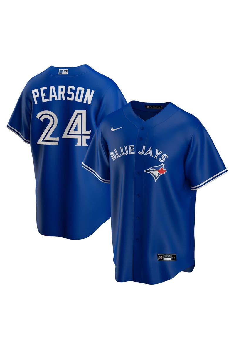 Nike Men's Nike Nate Pearson Royal Toronto Blue Jays Replica Player Name Jersey, Main, color, 