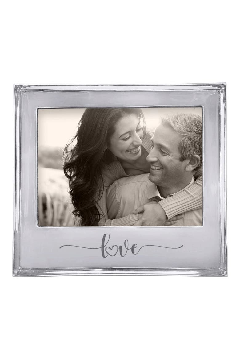 Love Signature Picture Frame, Main, color, SILVER