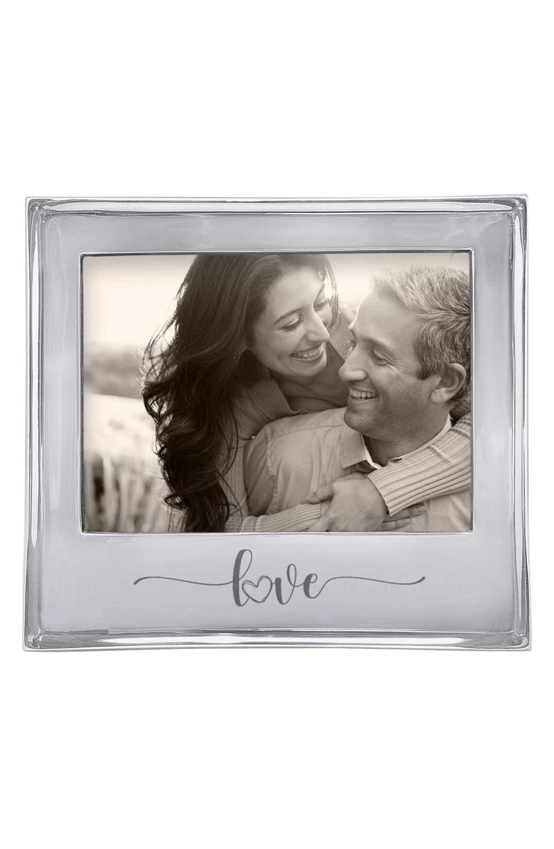 Mariposa Love Signature Picture Frame, Main, color, Silver