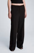 Kenneth Cole High Waist Pintuck Wide Leg Pants