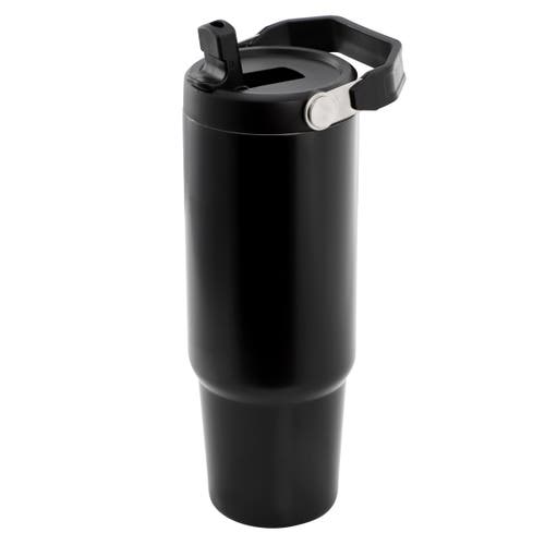Gibson Home 29oz Stainless Steel Thermal Tumbler With Handle In Black