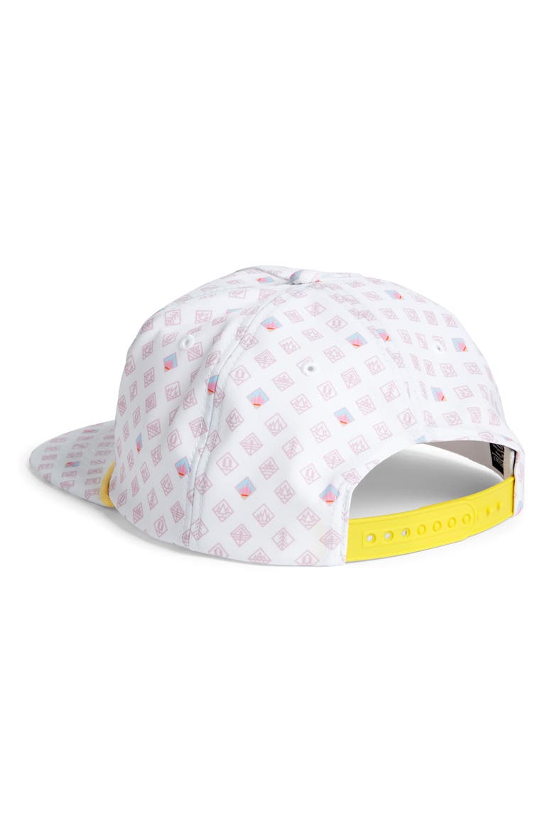 Winston Print Waterproof Baseball Cap, Alternate, color, WHITE