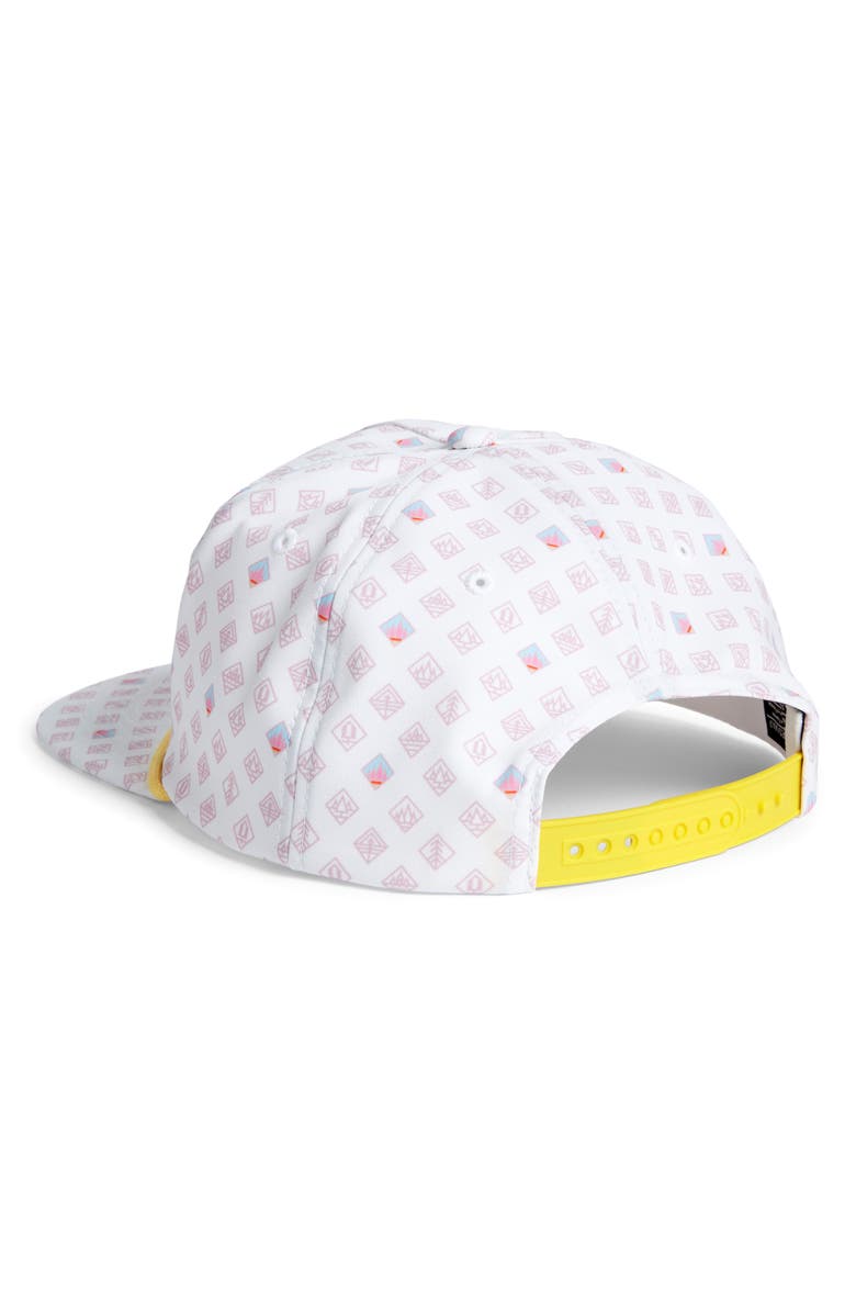 Swannies Winston Print Waterproof Baseball Cap, Alternate, color, White