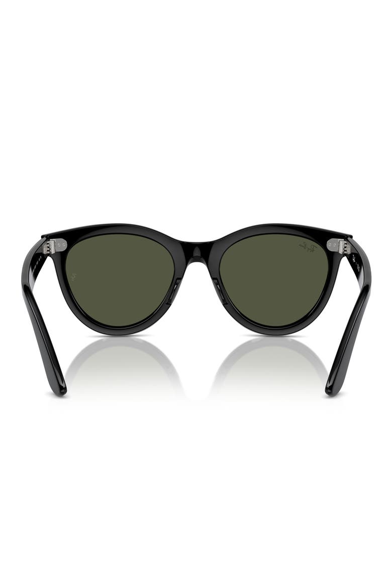 Wayfarer Way 54mm Oval Sunglasses, Alternate, color, BLACK