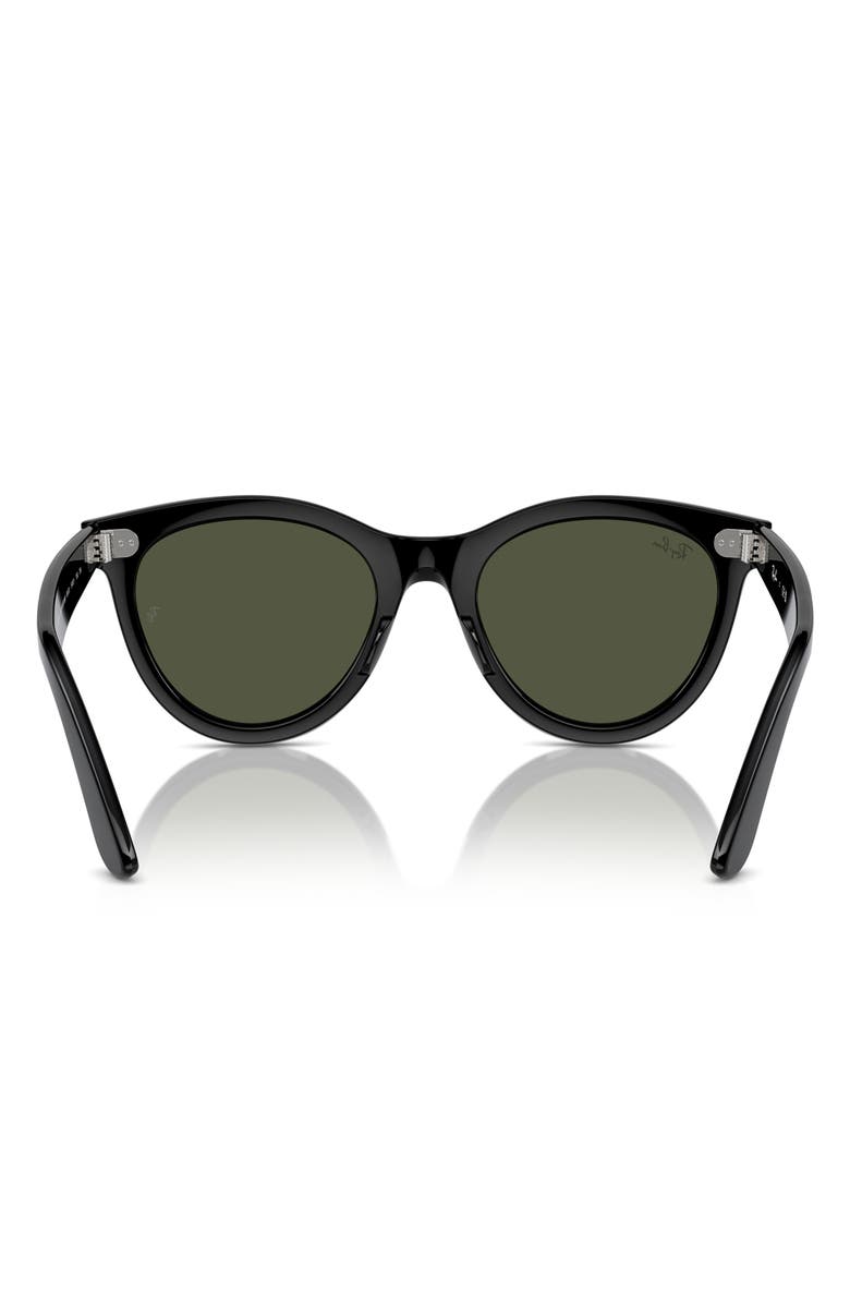 Ray-Ban Wayfarer Way 54mm Oval Sunglasses, Alternate, color, Black