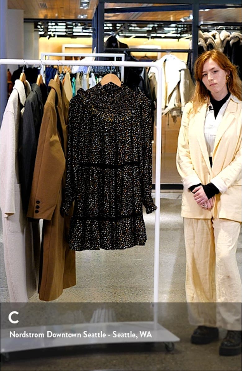 Floral Tiered Long Sleeve Dress, sales video thumbnail