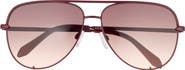 QUAY High Key 64mm Gradient Oversize Aviator Sunglasses